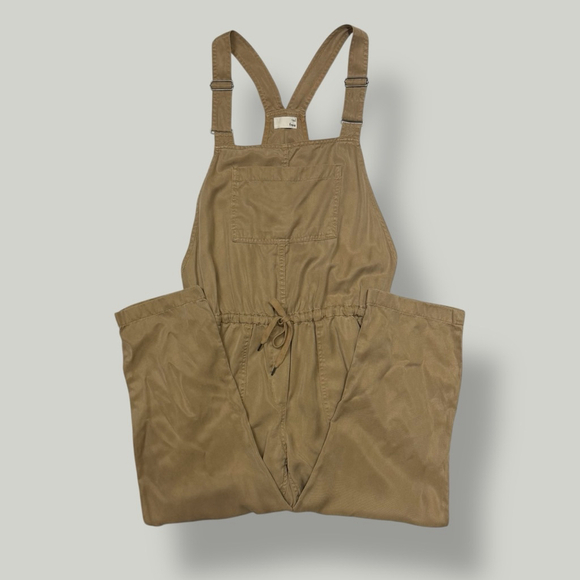 Wilfred Pants - ARITZIA WILFRED FREE Jumpsuit Women Size Small Tan Valletta Overalls Loose Fit